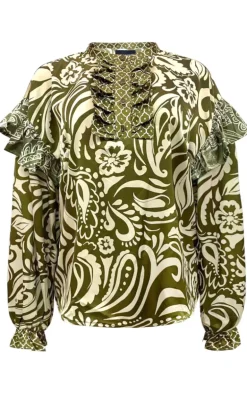 Liberte Bluse - Tia Frill - Army