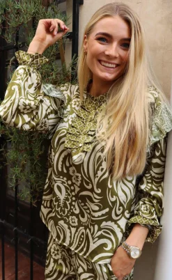 Liberte Bluse - Tia Frill - Army