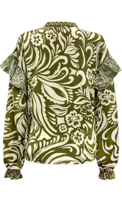 Liberte Bluse - Tia Frill - Army