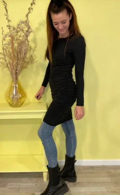 Liberte Kjole - Alma Long - Black