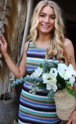 Liberte Kjole - Bia - Blurred Multi Stripe