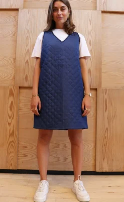 Liberte Kjole - Dibby Quilt - Blue Denim