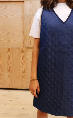 Liberte Kjole - Dibby Quilt - Blue Denim
