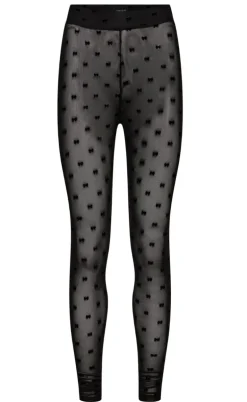 Liberte Legging - Mesh - Black Flock Bow
