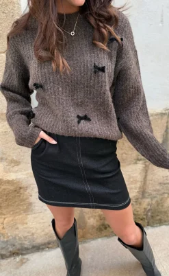 Liberte Nederdel - Asta - Black Denim