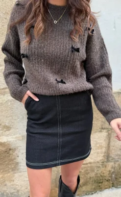 Liberte Nederdel - Asta - Black Denim