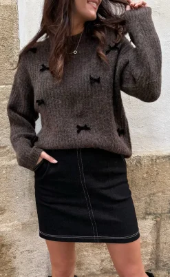 Liberte Nederdel - Asta - Black Denim