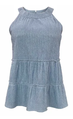 Liberte Top - Anni - Dusty Blue