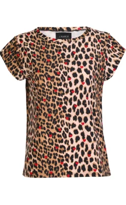 Liberte T-shirt - Alma U - Lux Leo/Red Heart