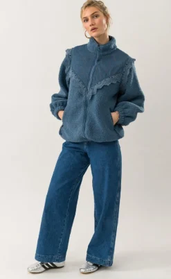 Lollys Laundry Jakke - Fall - Dusty Blue