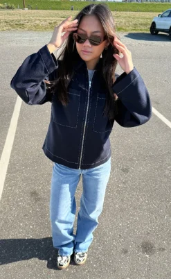 Lollys Laundry Jakke - Khai - Dark Blue