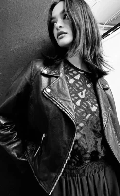 Lollys Laundry Jakke - Madison - Black / Gold