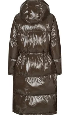 Lollys Laundry Jakke - Willa Long - Dark Mokka