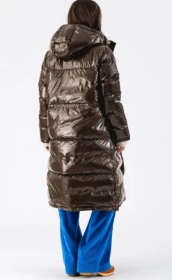 Lollys Laundry Jakke - Willa Long - Dark Mokka