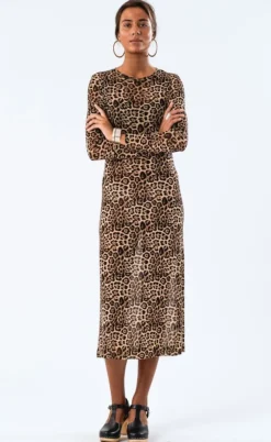 Lollys Laundry Kjole - Logan Maxi - Leopard Print