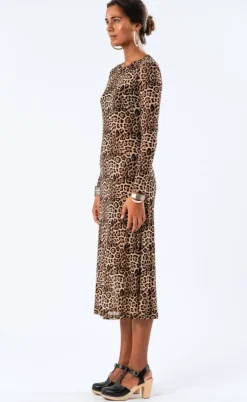 Lollys Laundry Kjole - Logan Maxi - Leopard Print