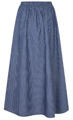 Lollys Laundry Nederdel - Akane Maxi - Dark Blue