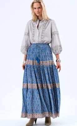 Lollys Laundry Nederdel - Diamond - Blue