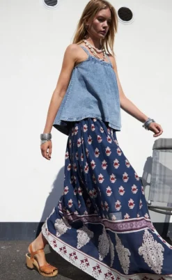 Lollys Laundry Nederdel - Rio - Dark Blue