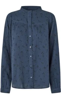 Lollys Laundry Skjorte - Nicky - Dark Blue
