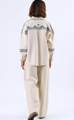 Lollys Laundry Skjorte - Veida - Creme