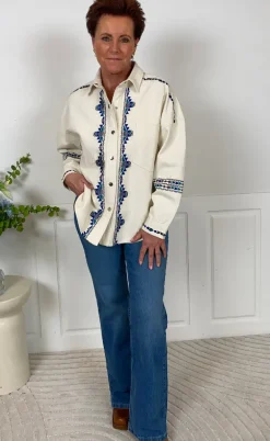 Lollys Laundry Skjorte - Veida - Creme