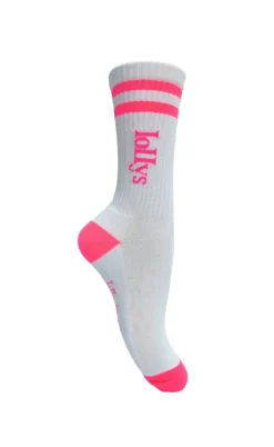 Lollys Laundry Strømper - Hill - Neon Pink