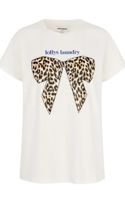 Lollys Laundry T-shirt - Roma Bow - White