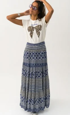 Lollys Laundry T-shirt - Roma Bow - White