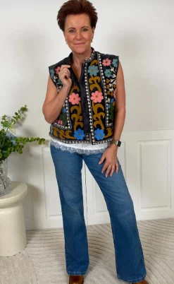 Lollys Laundry Vest - Bin - Washed Black