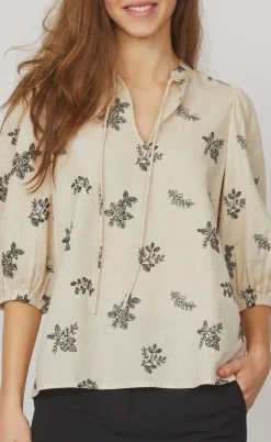 Love & Divine Bluse - Love1109 - Cream/Black