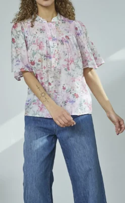 Love & Divine Bluse - Love1123-7 - Pastel Flower