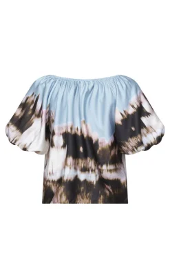 Love & Divine Bluse - Love1159-1 - Border Print