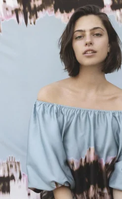 Love & Divine Bluse - Love1159-1 - Border Print