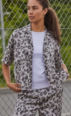 Love & Divine Bluse - Love1175-1 - Blurred Leo