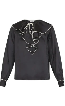 Love & Divine Bluse - Love1241 - Black/Cream