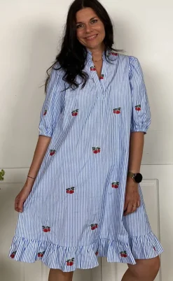 Love & Divine Kjole - Love1385 - Blue/Cherry