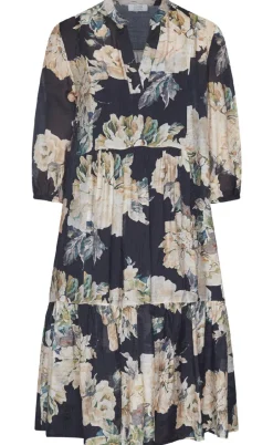 Love & Divine Kjole - Love958-9 - Black Flower