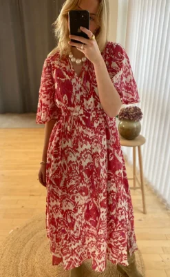 Love & Divine Kjole - Love1340-1 - Red Ethnic