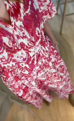 Love & Divine Kjole - Love1340-1 - Red Ethnic