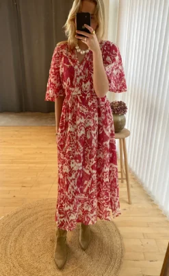 Love & Divine Kjole - Love1340-1 - Red Ethnic