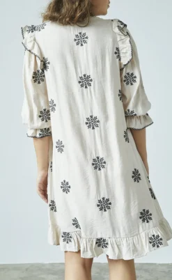 Love & Divine Kjole - Love1235-1 - Bamboo/Black Flower