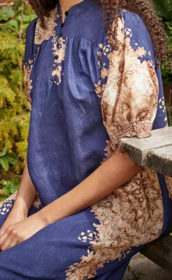 Love & Divine Kjole - Love1415 - Navy/Paisley