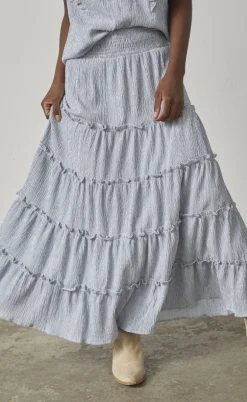 Love & Divine Nederdel - Love1326 - Blue/White Stripe