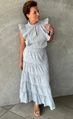 Love & Divine Nederdel - Love1326 - Blue/White Stripe