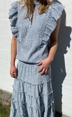 Love & Divine Nederdel - Love1326 - Blue/White Stripe