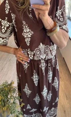 Love & Divine Nederdel - Love1369 - Brown/Paisley