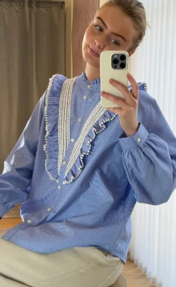 Love & Divine Skjorte - Love1295 - Blue/White