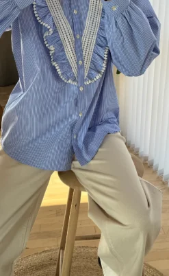 Love & Divine Skjorte - Love1295 - Blue/White