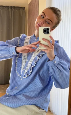 Love & Divine Skjorte - Love1295 - Blue/White